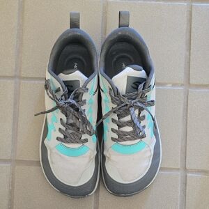 Gray and Teal Hobibear Barefoot Cirrus Shoes